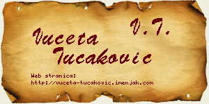 Vuceta Tucaković vizit kartica